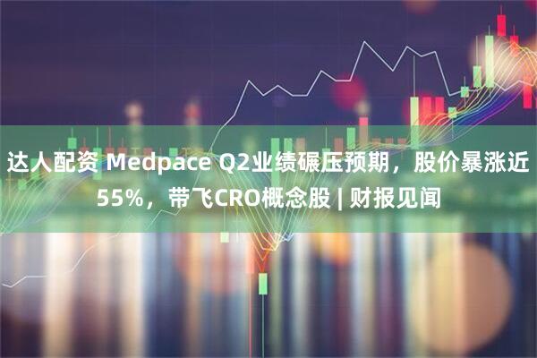 达人配资 Medpace Q2业绩碾压预期，股价暴涨近55%，带飞CRO概念股 | 财报见闻