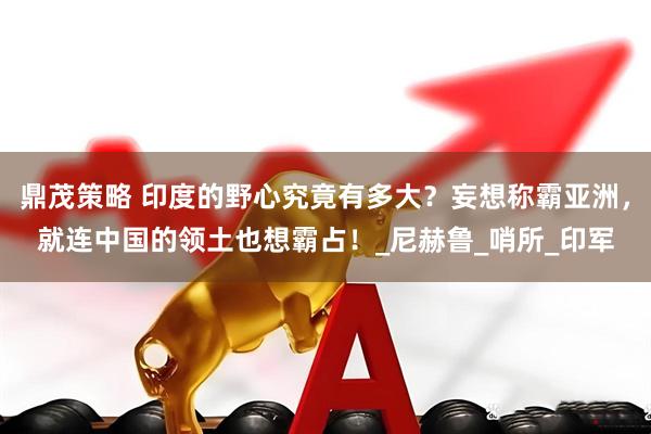 鼎茂策略 印度的野心究竟有多大？妄想称霸亚洲，就连中国的领土也想霸占！_尼赫鲁_哨所_印军